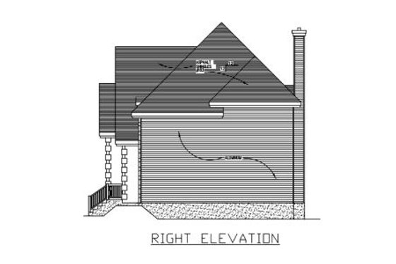 Exterior - Other Elevation 1 for European House Plan #138-316 - 3 bed, 1.5 bath