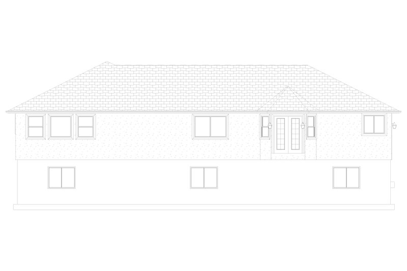 Dream House Plan - Exterior - Rear Elevation 1 for Traditional House Plan #1060-252 - 3 bed, 2.5 bath