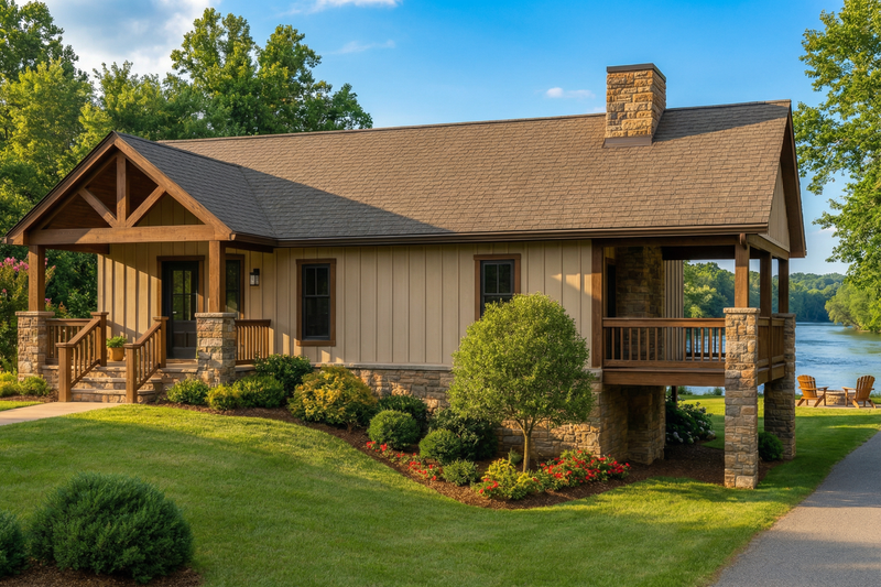 Craftsman Style House Plan - 3 Beds 2.5 Baths 2733 Sq/Ft Plan #17-2399 Exterior