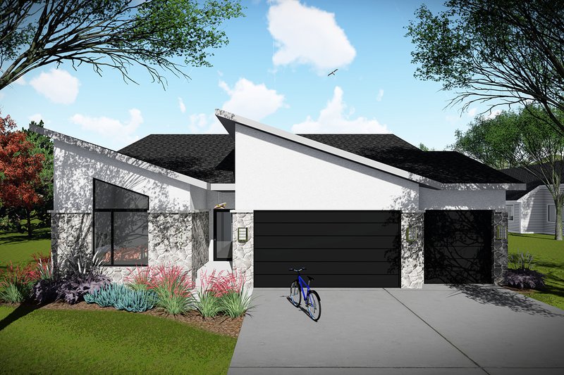 Home Plan - Ranch Exterior - Front Elevation Plan #70-1491