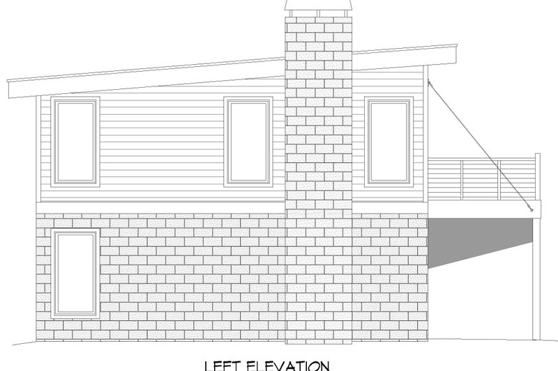 Dream House Plan - Exterior - Other Elevation for Contemporary House Plan #932-615 - 1 bed, 1 bath