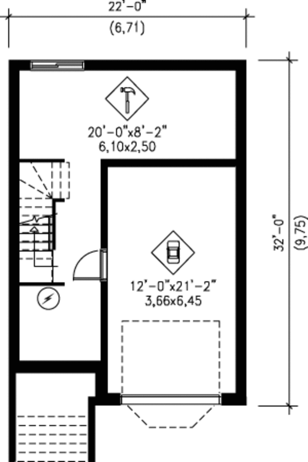 European Floor Plan - Lower Floor Plan #25-4238