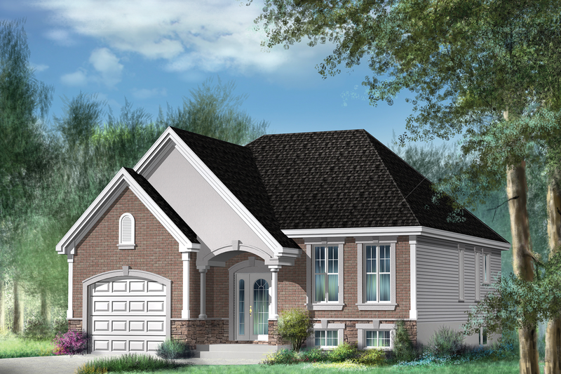 Architectural House Design - Traditional Exterior - Front Elevation Plan #25-4362