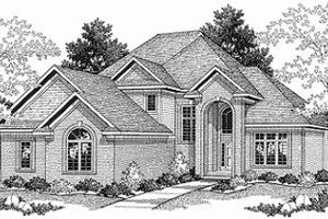 Traditional Exterior - Front Elevation Plan #70-395