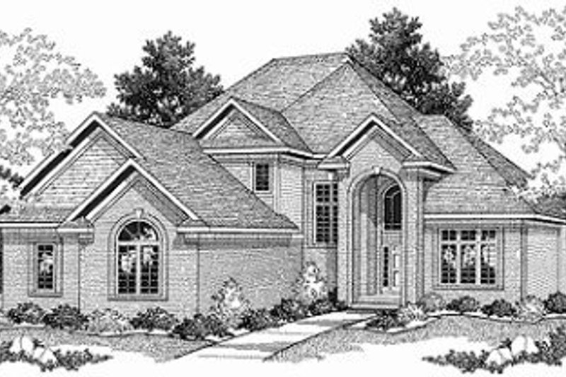 Dream House Plan - Traditional Exterior - Front Elevation Plan #70-395