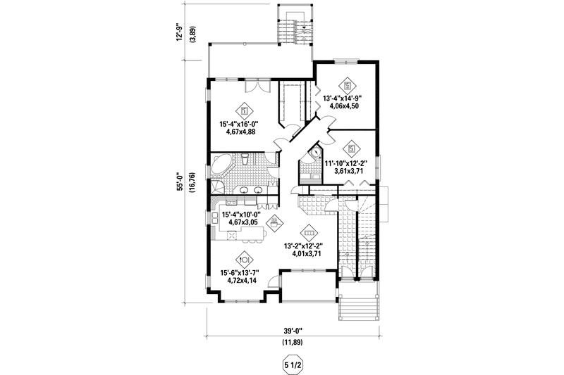 Home Plan - Floor Plan - Upper Floor for Country House Plan #25-4612 - 9 bed, 3 bath