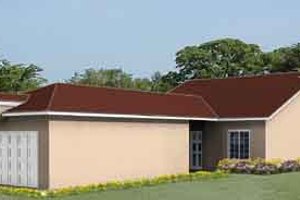 Adobe / Southwestern Exterior - Front Elevation Plan #1-291