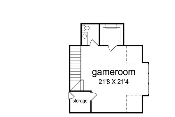 Home Plan - Traditional Floor Plan - Upper Floor Plan #84-611