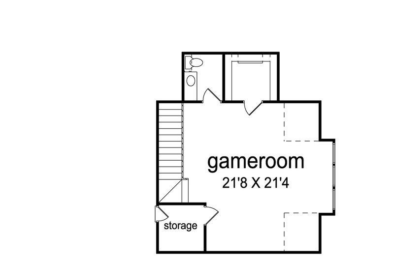 House Blueprint - Floor Plan - Upper Floor for Traditional House Plan #84-611 - 3 bed, 2.5 bath