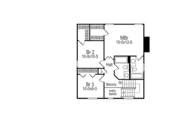 Traditional Style House Plan - 3 Beds 2.5 Baths 1618 Sq/Ft Plan #57-154 