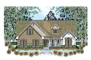 Country Exterior - Front Elevation Plan #42-387