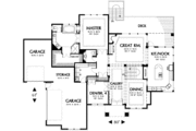 Prairie Style House Plan - 4 Beds 3.5 Baths 3613 Sq/Ft Plan #48-293 