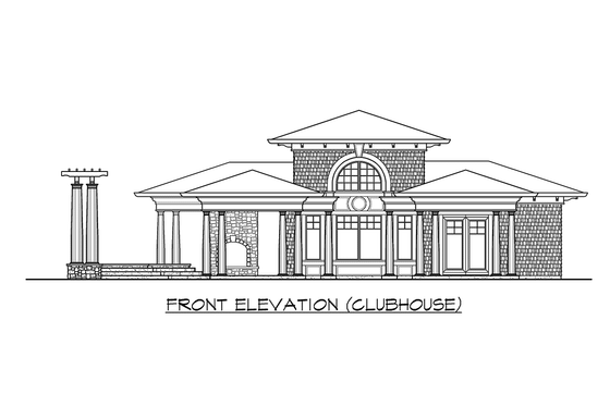 Exterior - Other Elevation 4 for Traditional House Plan #132-217 - 4 bed, 7 bath