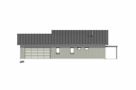 Exterior - Other Elevation for Modern House Plan #1096-118 - 2 bed, 2 bath
