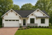Craftsman Style House Plan - 3 Beds 2 Baths 1600 Sq/Ft Plan #112-299 Exterior 