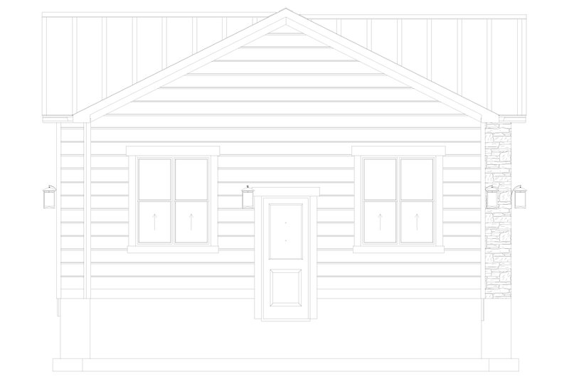 Home Plan - Exterior - Other Elevation for Traditional House Plan #1060-129, 0 bath