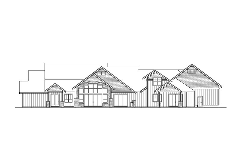 House Plan Design - Exterior - Rear Elevation for Traditional House Plan #124-1318 - 4 bed, 4.5 bath