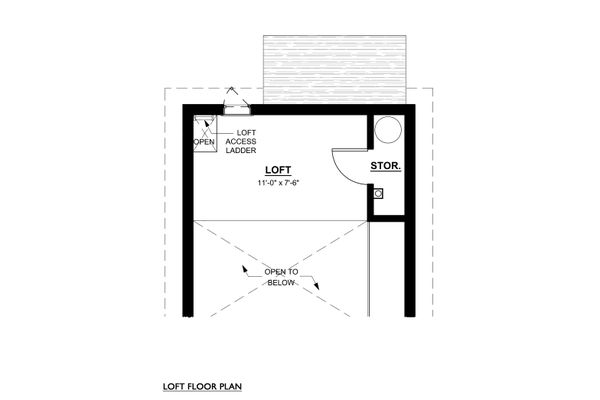 Cottage Floor Plan - Upper Floor Plan #890-9