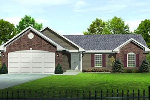 Home Plan - Traditional Exterior - Front Elevation Plan #22-521