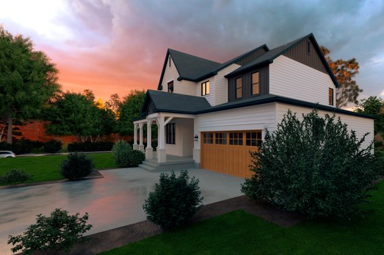 Exterior - Other Elevation 2 for Farmhouse House Plan #1111-45 - 5 bed, 3.5 bath