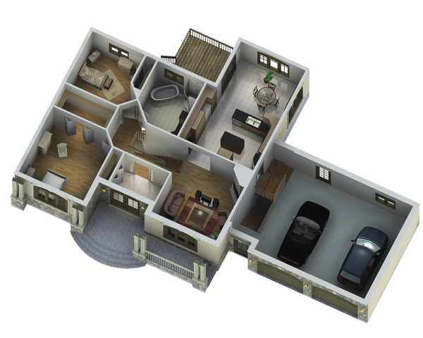 Country Floor Plan - Main Floor Plan #25-4637