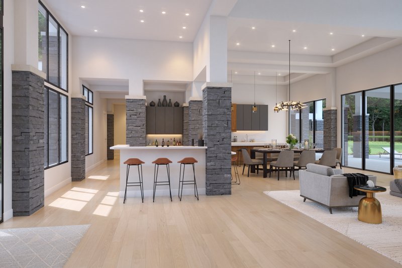 House Design - Interior - Entry for Contemporary House Plan #930-546 - 3 bed, 3.5 bath