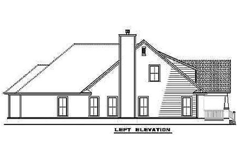 House Plan Design - Exterior - Other Elevation for Cottage House Plan #17-2064 - 3 bed, 2.5 bath