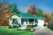 Ranch Style House Plan - 2 Beds 1 Baths 919 Sq/Ft Plan #25-1137 