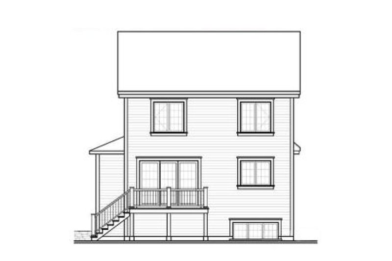 Dream House Plan - Exterior - Rear Elevation for Country House Plan #23-2184 - 4 bed, 2.5 bath