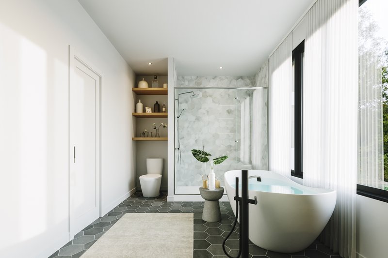 Home Plan - Interior - Master Bathroom 2 for Farmhouse House Plan #23-2769 - 3 bed, 2 bath