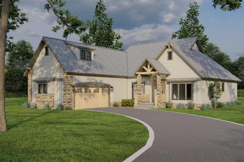 Dream House Plan - Exterior - Other Elevation for Craftsman House Plan #17-2910 - 3 bed, 2 bath