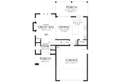 Contemporary Style House Plan - 3 Beds 2.5 Baths 1677 Sq/Ft Plan #48-1198 