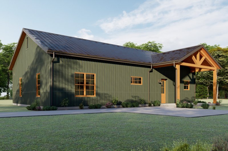 Home Plan - Exterior - Other Elevation 5 for Barndominium House Plan #1092-23 - 2 bed, 2 bath