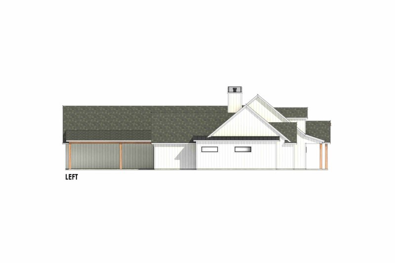 House Design - Exterior - Other Elevation for Farmhouse House Plan #1096-34 - 4 bed, 4.5 bath