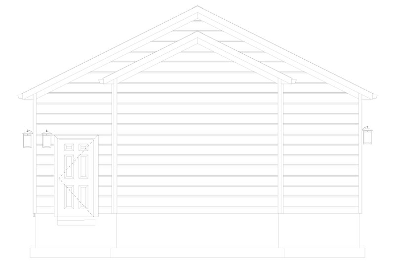 House Blueprint - Exterior - Other Elevation 1 for Traditional House Plan #1060-480, 0 bath