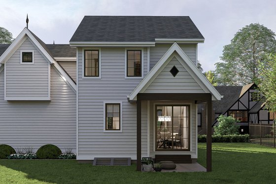 Exterior - Rear Elevation for Modern House Plan #455-430 - 3 bed, 2.5 bath