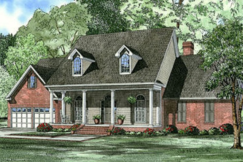 House Blueprint - Traditional Exterior - Front Elevation Plan #17-1178