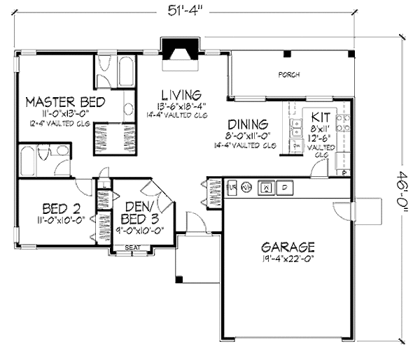 Home Plan - Contemporary Floor Plan - Main Floor Plan #320-444