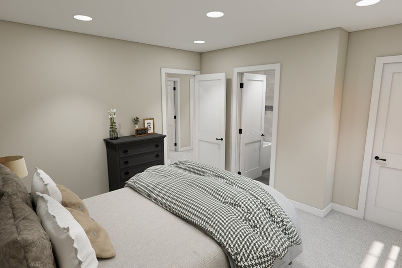 Architectural House Design - Interior - Bedroom 3 for Bungalow House Plan #51-1381 - 3 bed, 3.5 bath