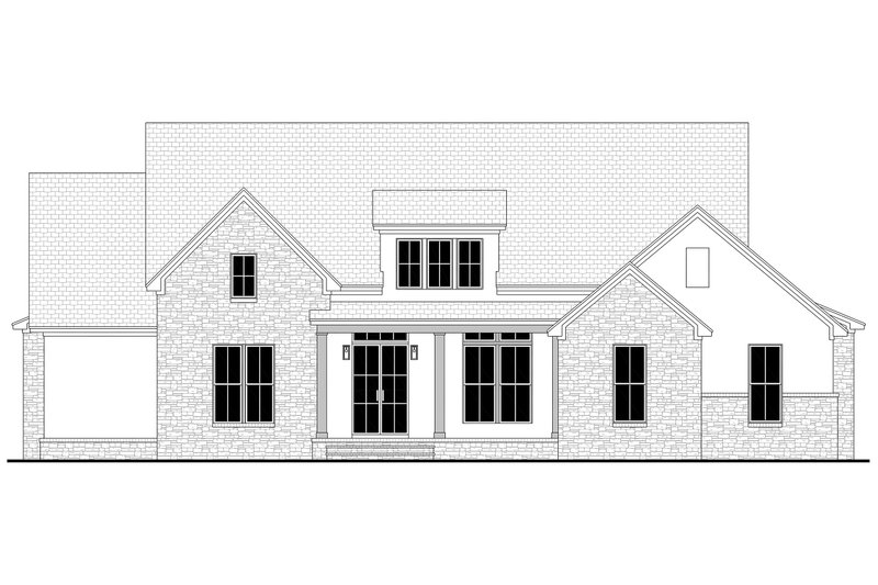 House Plan Design - Exterior - Front Elevation 9 for Farmhouse House Plan #430-291 - 4 bed, 3.5 bath