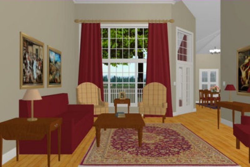 Home Plan - Photo 3 for Southern House Plan #56-177 - 3 bed, 2.5 bath