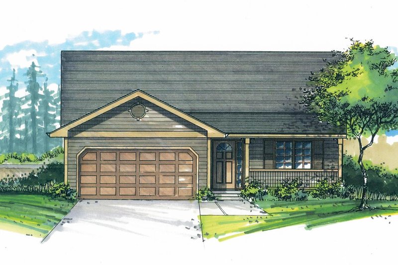 House Plan Design - Craftsman Exterior - Front Elevation Plan #53-609