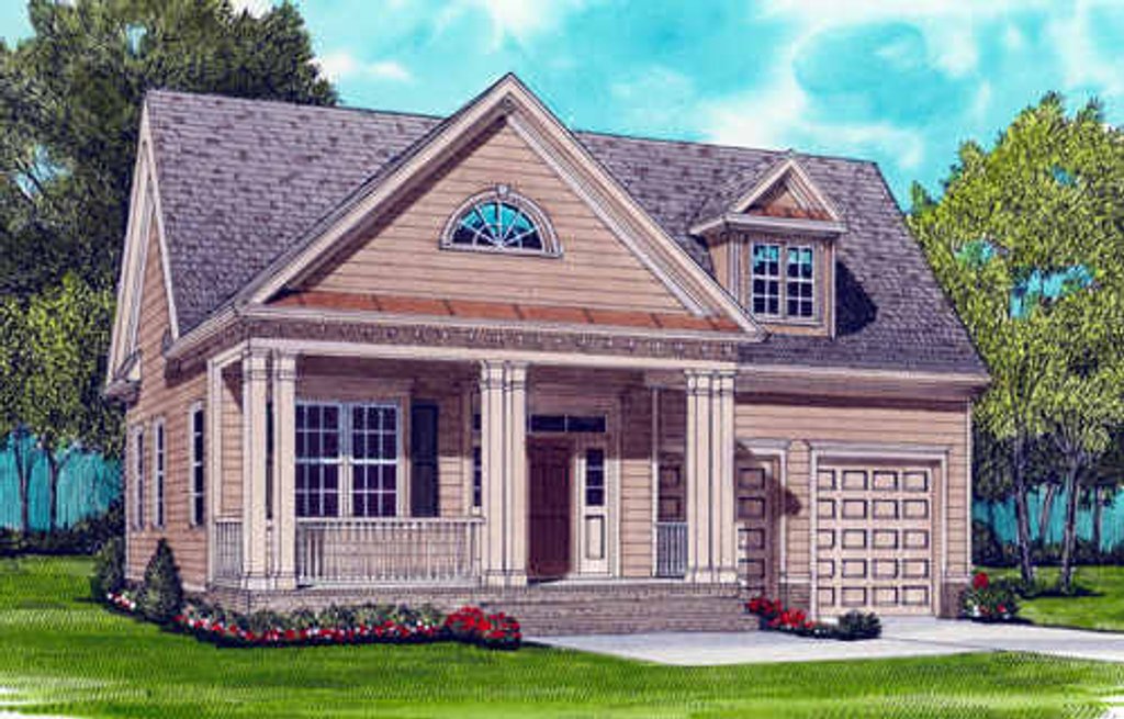 Colonial Style House Plan - 3 Beds 2 Baths 1728 Sq/Ft Plan #413-789