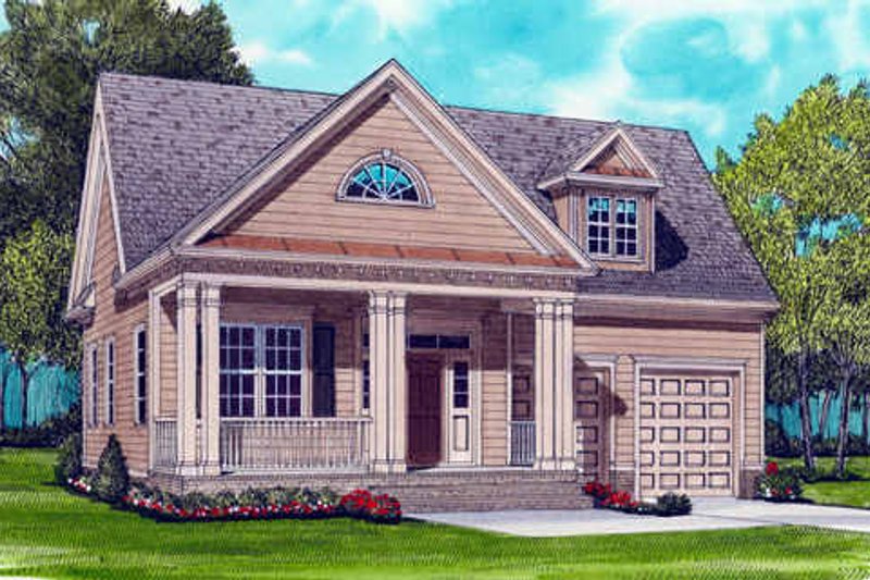 Colonial Style House Plan - 3 Beds 2 Baths 1728 Sq/Ft Plan #413-789