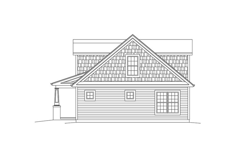House Blueprint - Exterior - Other Elevation 1 for Craftsman House Plan #57-668 - 3 bed, 2.5 bath