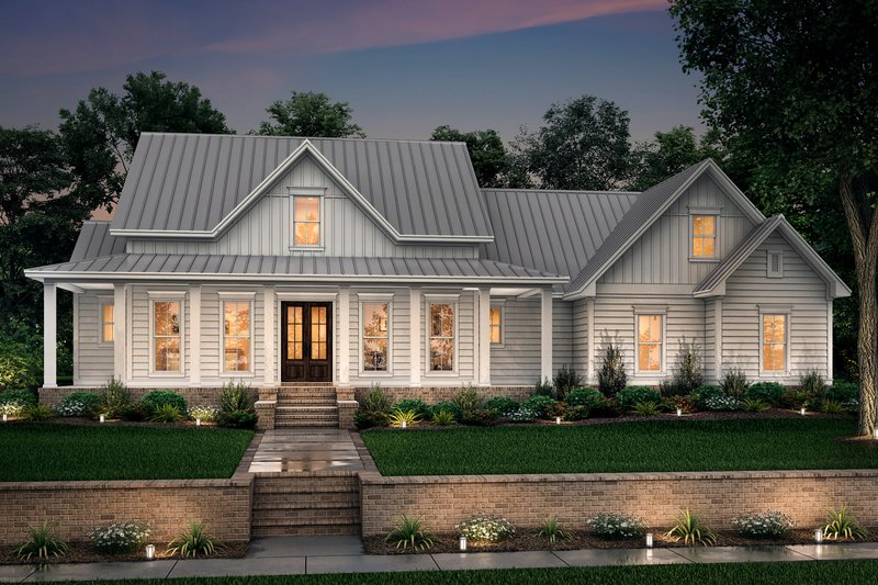 Architectural House Design - Farmhouse Exterior - Front Elevation Plan #430-160