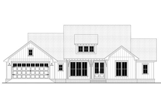 Exterior - Front Elevation 4 for Farmhouse House Plan #430-245 - 3 bed, 2.5 bath