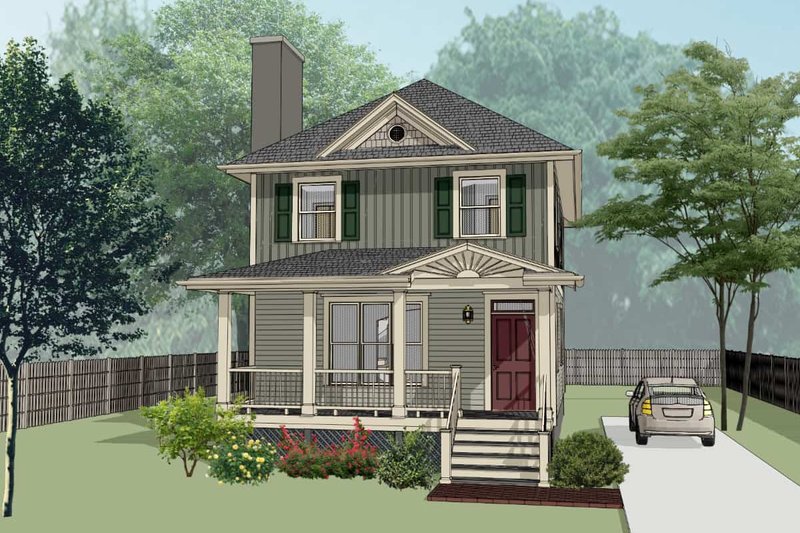 House Plan Design - Southern Exterior - Front Elevation Plan #79-196