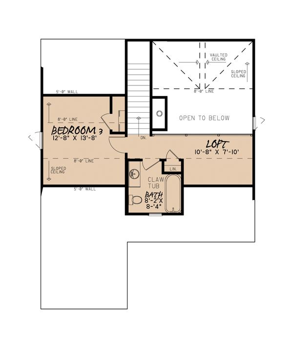 Home Plan - Craftsman Floor Plan - Upper Floor Plan #923-13