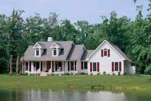 Exterior - Front Elevation 3 for Country House Plan #929-191 - 3 bed, 2.5 bath